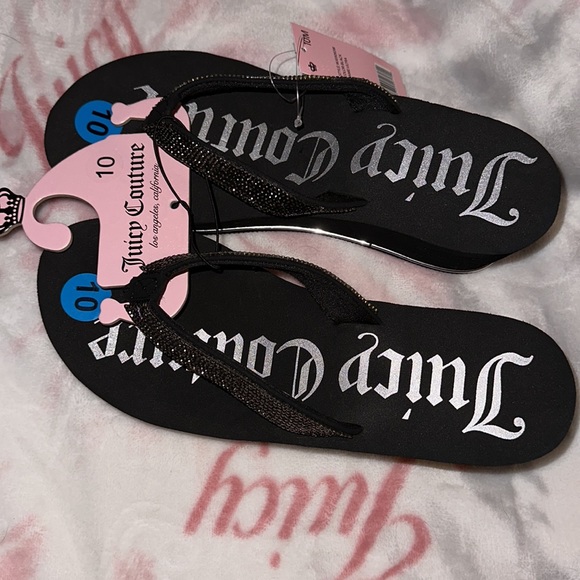 Juicy Couture sparkle platform flip flops - Picture 6 of 8